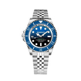 Bobroff Silver Stainless Steel Sport Watch